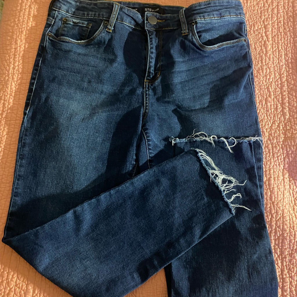 Sts Blue Emma Crop Stretch Jeans Sz 16 Womens